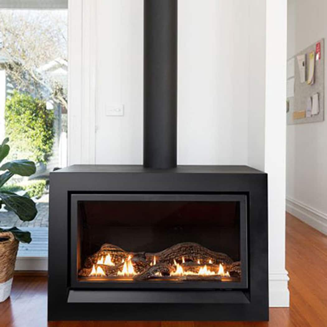 Heatmaster Enviro Gas Fireplace Freestanding 